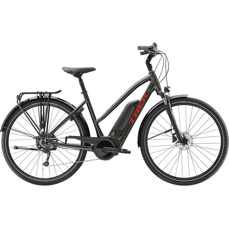 Vélo Électrique Trek Verve+ 2 Stagger Shimano Acera/Altus 9V 500 Wh Noir 2023