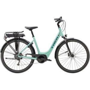 Vélo de Ville Électrique Trek Verve+ 2 Lowstep Bosch 400Wh Shimano Altus 9V Azure